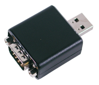 EXSYS USB/RS-232 USB 2.0 Negro, Plata