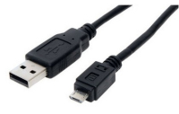 S-Conn 1m USB 2.0 A - MicroUSB 2.0 B USB-kabel USB A Micro-USB B Zwart