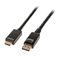 Lindy DisplayPort/HDMI 0.5m 0,5 m Schwarz
