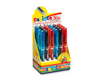 Carioca Stilo penna stilografica Sistema di riempimento della cartuccia Multicolore, Trasparente 24 pz