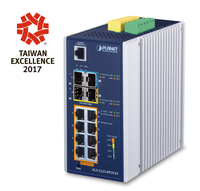 PLANET IGS-5225-8P2S2X hálózati kapcsoló Vezérelt L3 Gigabit Ethernet (10/100/1000) Ethernet-áramellátás (PoE) támogatása Kék, Ezüst
