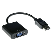 ACT AK3996 adaptador de cable de vídeo 0,15 m DisplayPort VGA Negro