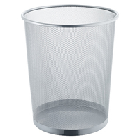 Helit H2518500 afvalcontainer Rond Gaas, Staal Zilver