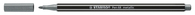 STABILO Pen 68 metallic, premium viltstift, zilver, per stuk
