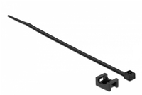 DeLOCK 18884 Kabelbinder Screw mount cable tie Nylon Schwarz 10 Stück(e)