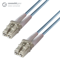 connektgear 5m Duplex Fibre Optic Single-Mode Cable OS2 9/125 Micron LC to LC Blue