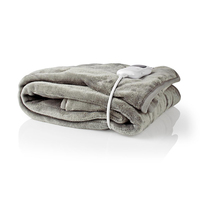 Nedis PEBL140CWT elektrische deken/kussen Elektrisch deken 120 W Grijs Fleece