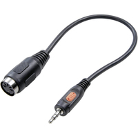 SpeaKa Professional SP-7869840 cable de audio 0,2 m 3,5mm DIN (5-pin) Negro