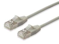 Equip Cat.6A F/FTP Slim Patch Cable, 1m, Beige