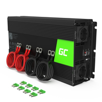 Green Cell INV15 adaptador e inversor de corriente Auto 3000 W Negro