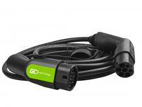 Green Cell EV12 electric vehicle charging cable Black Type 2 3 7 m