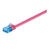 Microconnect V-UTP6A01PI-FLAT networking cable Pink 1 m Cat6a U/UTP (UTP)