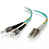 ALOGIC 1m LC-ST 40G/100G Multi Mode Duplex LSZH Fibre Cable 50/125 OM4