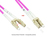 Alcasa LW-P810LC4 Glasvezel kabel 10 m LC OM4 Violet