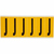 Brady 1550-J étiquette auto-collante Rectangle Permanent Noir, Jaune 6 pièce(s)