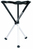 Walkstool COMFORT 65XXL kemping szék Kempingzsámoly 3 láb(ak) Fekete