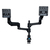 R-Go Tools Monitor arm R-Go Caparo Dual, for two monitors, adjustable with gas spring, 3-9 kg load capacity, 100% circular, black