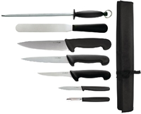 Hygiplas 7-teiliges Messerset mit 20cm Kochmesser und Tasche