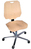 XL Arbeitsstuhl Modell 8320, Sitzhöhe 520-720mm, Rollen, Belastung 160kg, Kunstleder-Sitz Schwarz