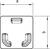 Endstück 15x15mm Polyvinylchlorid cremeweiß RAL 9001