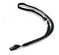 Durable Textile Lanyard 10mm with Safety Release - Black - Pack of 10