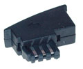 Kabel TK TAE-Adapter,flach,TAE-F -> RJ11/RJ12, Bulkware, Synergy 21