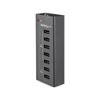 StarTech USB 7 poorts oplaadstation Zwart