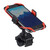 Relaxdays Handyhalterung Fahrrad, für Smartphones bis 6,2", 360° Kugelgelenk, Handyhalter Fahrradlenker, schwarz/rot