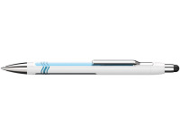 Balpen Schneider Epsilon Touch blauwschrijvend, huls wit/blauw