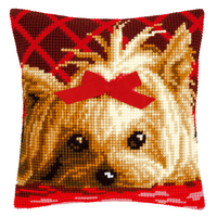 Cross Stitch Kit: Cushion: Yorkshire with Bow