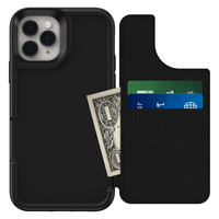 LifeProof Wallet Case - Funda Anti Caídas con tapa trasera para Apple iPhone 11 Pro Dark Night - Negro - Funda