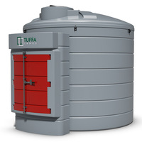 Tuffa 6000 Litre Plastic Bunded Diesel Tank - High Flow Output With Hose Reel