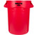 Rubbermaid BRUTE Round Container - 121 Litres - Red