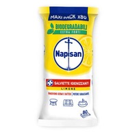 Salviette igienizzanti bio al limone Napisan maxi pack da 80 salviette 3240170