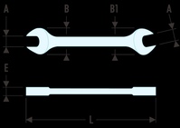 Facom 44.1P3/16X1P5/16 Maulschluessel "Serie 44" 1"3/16x1"5/16