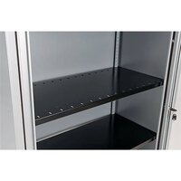 Bisley Slotted Shelf Black (For use with Bisley Cupboards and Tambour Units) BSSGY