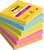 Post-it Super Sticky Notes Carnival Colours 76x76mm 90Sheets Ref 7100265522 [Pack 6]