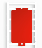 Gerätemarkierer, (L x B) 54 x 85 mm, rot, 10 Stk