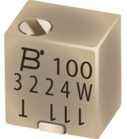 Cermet-Trimmpotentiometer, 12 Umdrehungen, 10 kΩ, 0.25 W, SMD, oben, 3224X-1-103