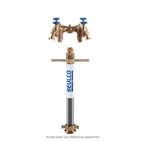 Trinkwasser-Standrohr, NW50/50, für Wasserzähler Qn6 ohne Überbrückungsrohr und 4x Systemtrenner BA DN20