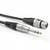 Sommer Cable HBP-XF6S-0900 Audio Átalakító kábel [1x Jack dugó, 6,3 mm-es (sztereo) - 1x XLR alj, 3 pólusú] 9.00 m Fekete