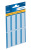Etiquettes-badges en soie-acétate 54x19 blanc/bleu 16 pcs