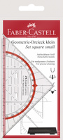 Geometrie-Dreieck, klein, mit Griff, 14 cm