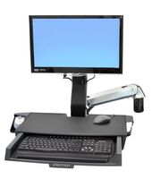 StyleView Sit-Stand Combo Arm StyleView Sit-Stand Combo Arm with Worksurface, 14.5 kg, 61 cm (24"), 75 x 75 mm, 100 x 100 mm