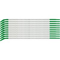 Clip Sleeve Wire Markers SCN-09-0, Black, White, Kábeljelölok