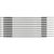 Clip Sleeve Wire Markers SCN-05-D, Black, White, Kábeljelölok