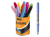 BIC® Marking Color Permanente Marker, Ronde Punt, 1 mm, Assorti (pak 10 stuks)