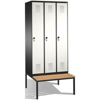 EVOLO cloakroom locker, with bench