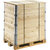 Cerco de madera para palets en euroformato, plegable en diagonal, con 4 bisagras, altura útil 400 mm.