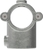 Rohrverbinder | T-Stück mit Bolzen aufklappbar | 136D48 | 48,3 mm | 1 1/2" | Temperguss u. Elektrogalvanisiert